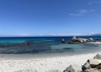 la jolie plage cristalline d'Ile Rousse